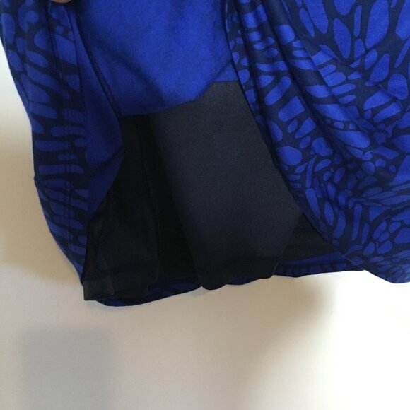 Ann Taylor LOFT Patterned Blue Dress - Picture 7 of 8
